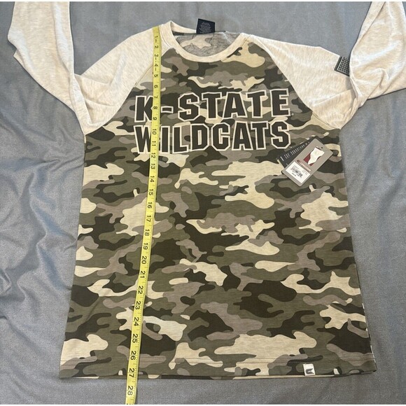 Colosseum Kansas State K-STATE WILDCATS Long Sleeve Knit Camo NCAA Shirt-S NEW - Picture 6 of 8